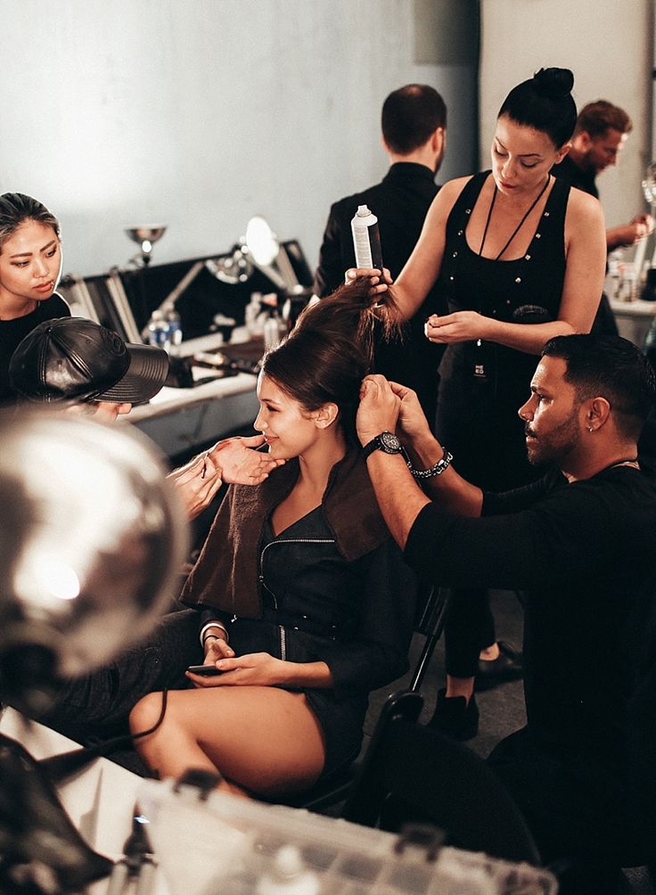 Backstage Anna Sui for R+Co at NYFW