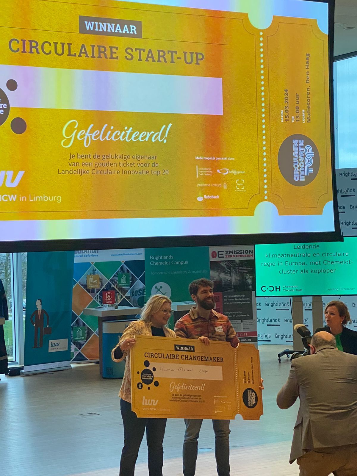 We won first place in the Limburg Circular Innovation Award