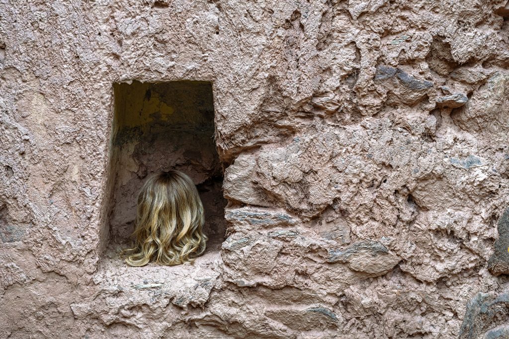 Trophy Head Shrine installation